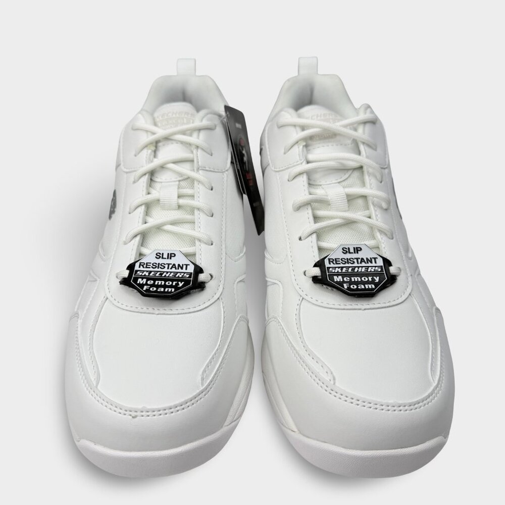 Skechers Work Relaxed Fit Dighton SR Men's 10 White EH SRO Safety Shoes 77111 - Picture 4 of 11